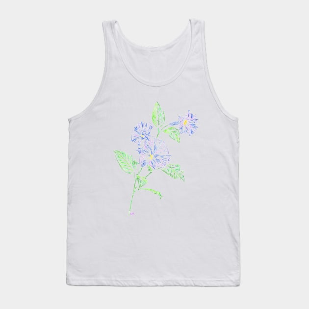 2022 02 flowers color 02 Tank Top by Katherine Montalto